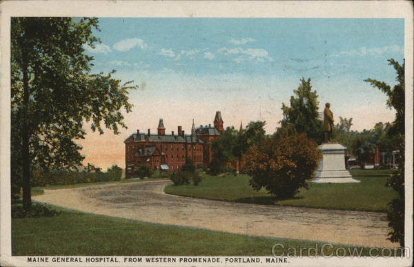 Maine General Hospital from Western Promenade Portland
