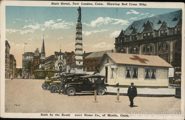 State Street, Showing Red Cross Building New London Connecticut