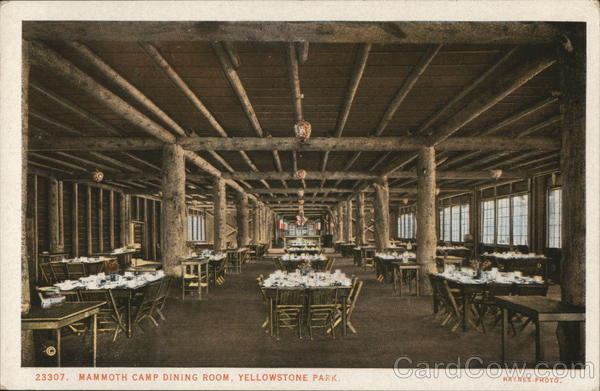 Mammoth Camp Dining Room Yellowstone National Park Wyoming