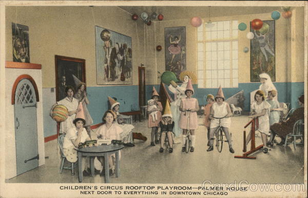 Children's Circus Rooftop Playroom - Palmer House, Next Door to Everything in Downtown Chicago Illinois