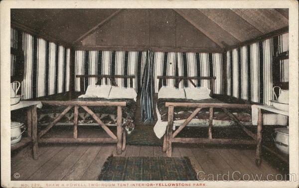 Shaw & Powell, Two Room Tent, Interior, Yellowstone National Park