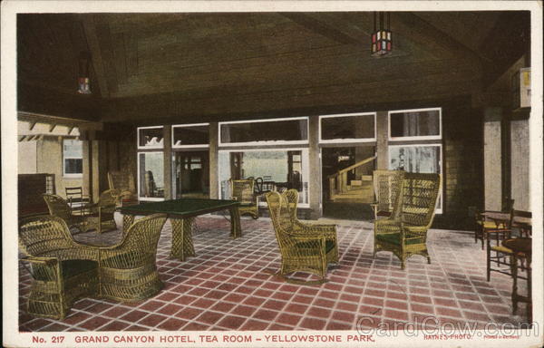 Grand Canyon Hotel, Tea Room - Yellowstone Park Yellowstone National Park
