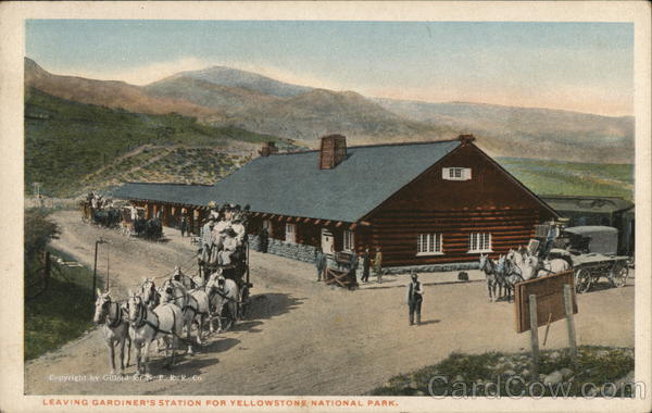 Leaving Gardiner's Station For Yellowstone National Park