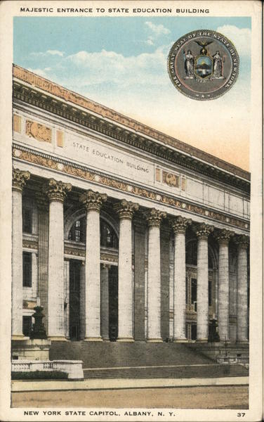 Majestic Entrance to State Education Building, New York State Capitol Albany