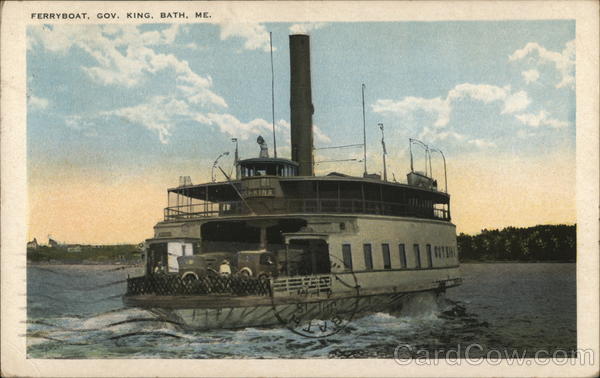 Ferryboat, Gov. King Bath Maine Ferries
