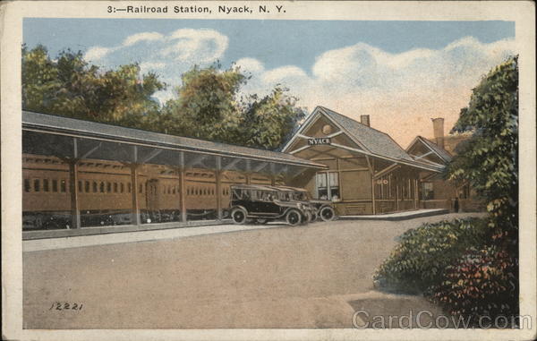 Railroad Station Nyack, NY Postcard