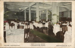 Main Dining Room, Hotel Gramatan, Lawrence Park Postcard