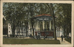 Band Stand, Crescent Park Postcard