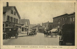 Main Street, Looking North Postcard