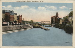 Barge Canal, North Postcard