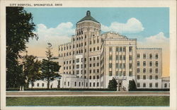 City Hospital Springfield, OH Postcard Postcard Postcard