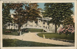 Hotel Marion Lake George, NY Postcard Postcard Postcard