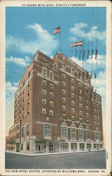 The New Hotel Easton Pennsylvania Postcard Postcard Postcard