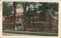 Foss Hall, Colby College Postcard