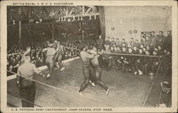 Battle Royal, YMCA Auditorium Ayer, MA Postcard Postcard Postcard