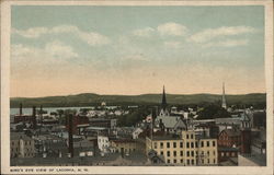 Bird's Eye View Laconia, NH Postcard Postcard Postcard