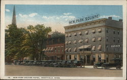 New Park Square Hotel Westfield, MA Postcard Postcard Postcard