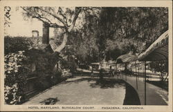 Hotel Maryland, Bungalow Court Pasadena, CA Postcard Postcard Postcard