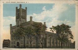 R. I. State Armory Postcard