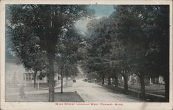 Main Street, looking West Conway, MA Postcard Postcard Postcard