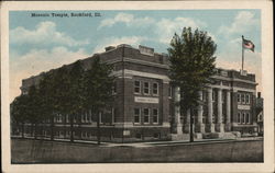 Masonic Temple Rockford, IL Postcard Postcard Postcard