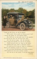 Family an Dogs Headed to Florida in Car Cars Postcard Postcard Postcard