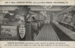 Bar & Grill - London Hotel Postcard