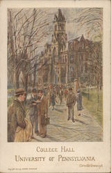 College Hall, University of Pennsylvania Postcard