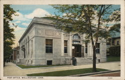 Post Office Wallingford, CT Postcard Postcard Postcard