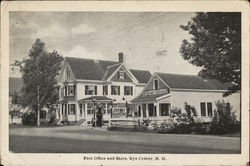 Post Office and Store Postcard