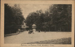 Entrance to Putnam Park Redding, CT Postcard Postcard Postcard