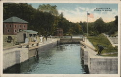 Songo Lock, Down in Maine Naples, ME Postcard Postcard Postcard