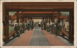 Grand Canyon Hotel Entrance Incline Yellowstone National Park, WY Postcard Postcard Postcard