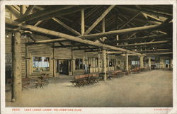 Lake Lodge Lobby Yellowstone National Park, WY Postcard Postcard Postcard