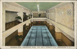 Swimming Pool, Ambassador Hotel Washington, DC Washington DC Postcard Postcard Postcard