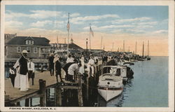 Fishing Wharf Anglesea, NJ Postcard Postcard Postcard