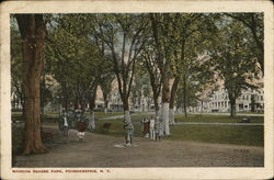 Mansion Square Park Poughkeepsie, NY Postcard Postcard Postcard