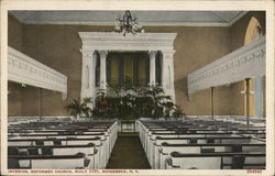 Interior, Reformed Church, Built 1731 Postcard