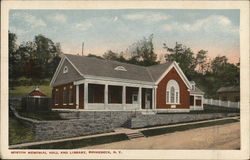Morton Memorial Hall and Library Rhinebeck, NY Postcard Postcard Postcard