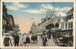 Circuit Ave., near Post Office Oak Bluffs, MA Postcard Postcard Postcard