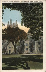 Branford Court, Memorial Quadrangle New Haven, CT Postcard Postcard Postcard