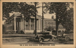 William H. Hall High School Postcard