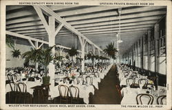 Wilcox's Pier Restaurant, Savin Rock Postcard