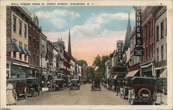 Wall Street From West Front Street Postcard