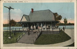 Rail Road Station Postcard