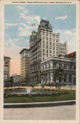 Court Street from Borough Hall Park Brooklyn, NY Postcard Postcard Postcard