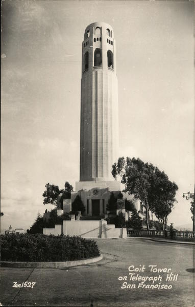 Lillian Coit Memorial Tower on Telegraph Hill San Francisco California