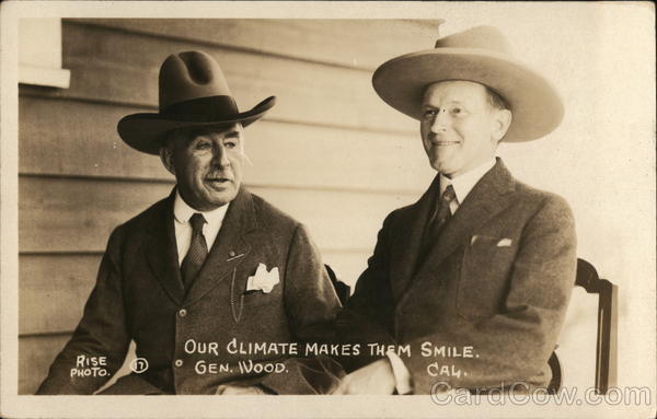 Calvin Coolidge and General Leonard Wood Presidents