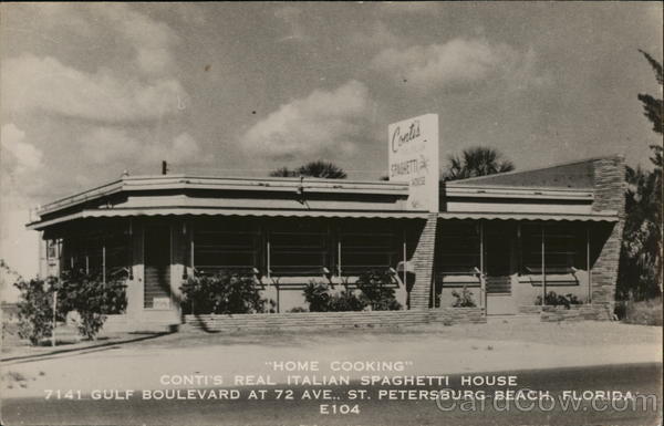 Conti's Real Italian Spaghetti House St. Petersburg Florida