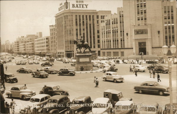Statue of Carlos IV , Calle de El Ejido Mexico City